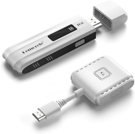 Lemorele Wireless HDMI Sender & Empfänger P200, 50m, bis 8 TX an 1 RX | FHD und Plug & Play für kabellose Video-/Audioübertragung – mehrere Sender lassen sich mit einem Empfänger k