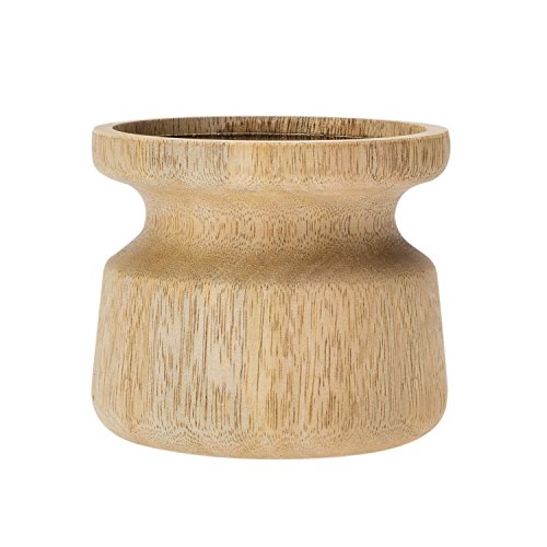 black velvet studio Candélabre Mango Candle Bois de Mangue, Color Naturel. Style Nordique 8x9x9 cm Cover