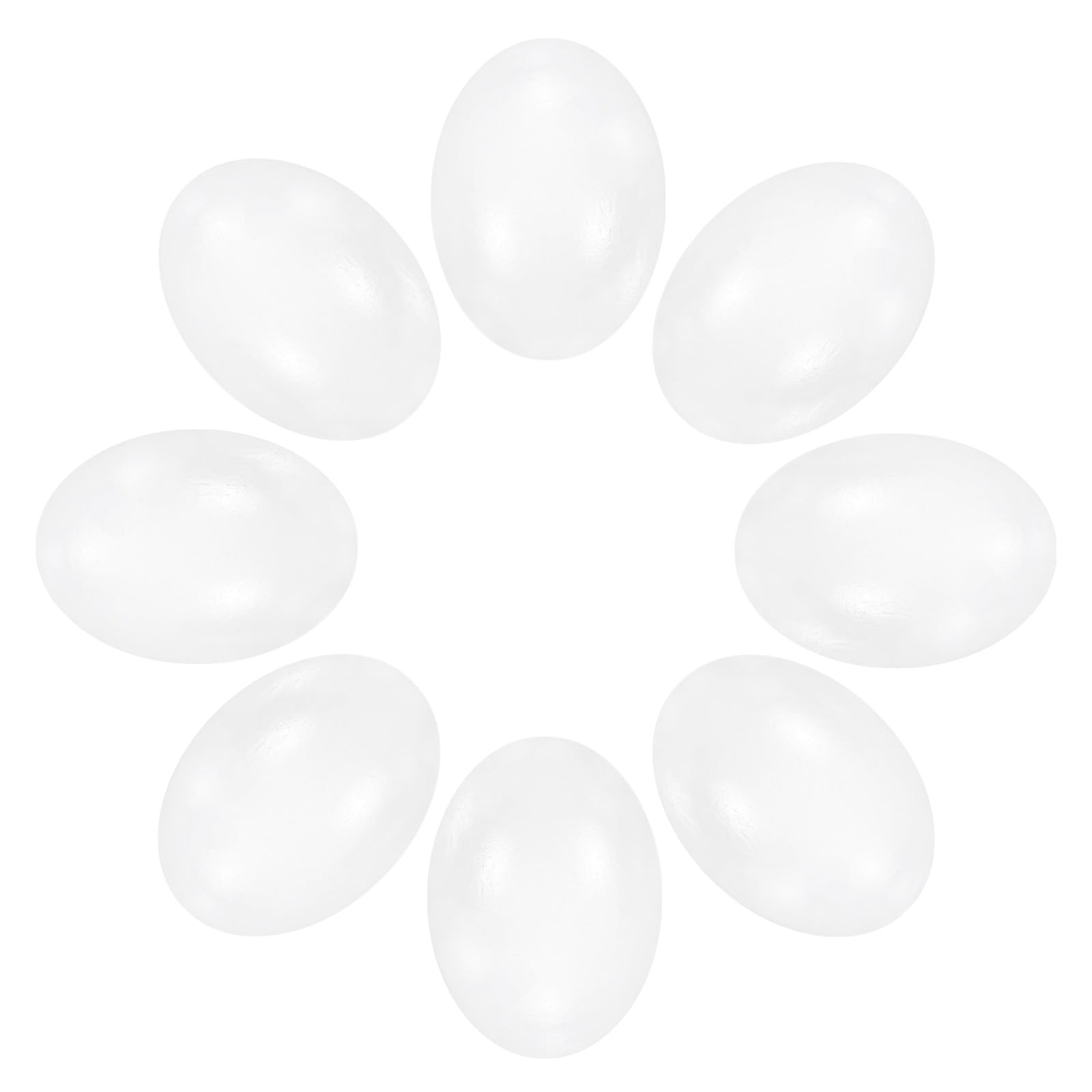 Faux œufs en bois blanc M METERXITY pour déco de Pâques et nichoir