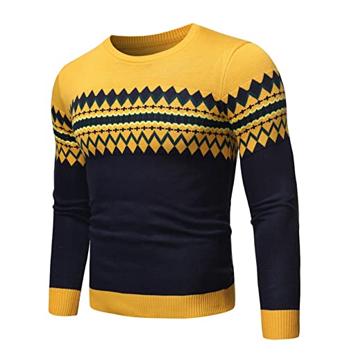 Pull tricot décontracté pour hommes UNeedVog à manches longues pour le quotidien