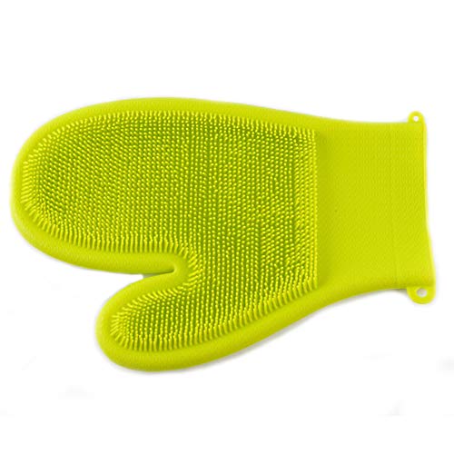 RysmruanyinyinShop Silicone Gloves Household Heat-Resistant Non-Slip Silicone Gloves Can be Used for Dishwashing Cleaning or Heat Insulation