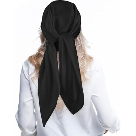 Foulard carré Andibro en satin Cover