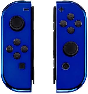 MODDEDZONE Chrome Blue Switch Custom Joy-Con's Controllers Unique Design