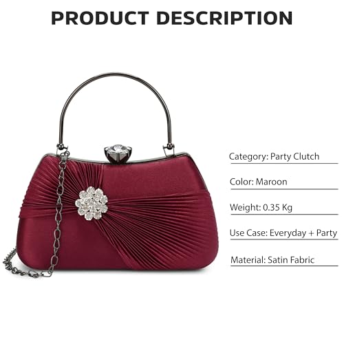 Image of Lavie Signature Women's Bangor Handle Framed Clutch | Ladies Purse | Gift For Women