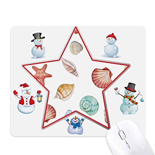 Tapis de souris illustration colorée pétoncle pour bureau créatif