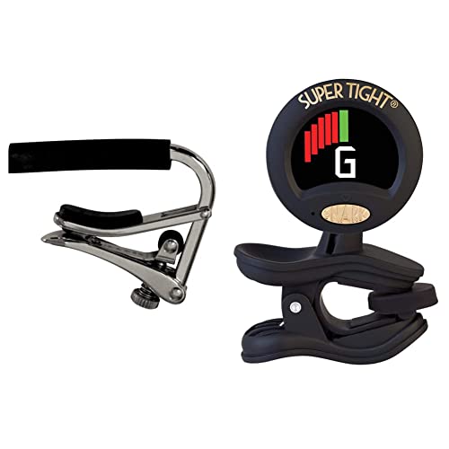 C1 Shubb Standard Acoustic Guitar Capo + Snark ST-8 Tuner Bundle