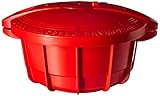 TTK Prestige PRMPC4R Microchef Microwave Pressure Cooker with 2-Separators, 4 L/Medium, Red