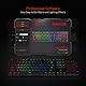 Redragon K582-US SURARA RGB LED-Hintergrundbeleuchtete QWERTY Mechanische Gaming-Tastatur mit 104 Tasten, US Layout (Rote Schalter - US Layout)