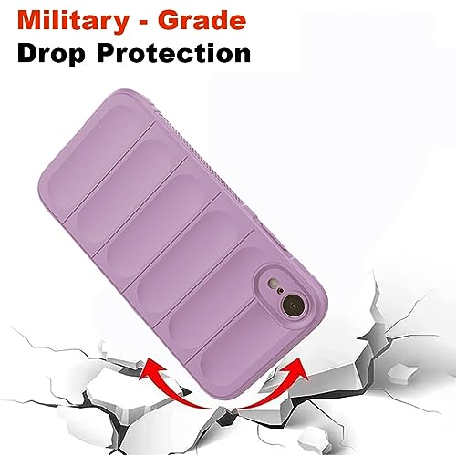 Image of Amazon Brand - Solimo Mobile Cover for Apple iPhone XR | Full Camera Protection | Liquid Silicon Case | Flexible Bumper Case for Apple iPhone XR (Purple)