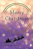 MERRY CHRISTMAS: A5 Notizbuch BLANKO MERRY | CHRISTMAS | WEIHACHTSPYJAMA | DAMEN | WEIHNACHTSGESCHENK | NOTIZBUCH | FELL | ROT | WEIHNACHTSMANN | WEIHNACHT