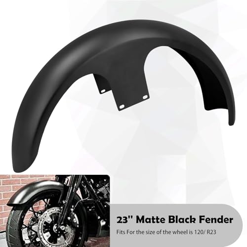 Garde-boue avant de moto 23 pouces idéal pour grands road trips custom - 2