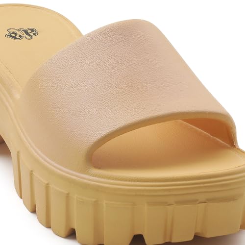 Image of Liberty A-HA LB46-01E Casual Sandal for Women - Grey, Dark Grey & Yellow | Comfortable EVA Sole and Cushioned Footbed | Durable Summer Footwear for Outdoor | Ideal for Everyday Wear