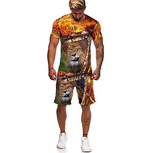 Ensemble t-shirt et short imprimé vacances été et détente plage - 3