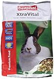 Geringer Fettgehalt beaphar XtraVital Kaninchen Futter  Ausgewogenes Kaninchenfutter  Mit zahnpflegenden Eigenschaften  Geringer Fettgehalt  Mit Echinacea & Alfalfa  2,5 kg
