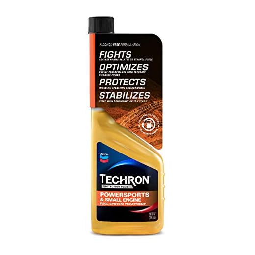 Chevron Techron Protection Plus Powersports and Small Engine Fuel System Treatment, 10 oz, Pack of 1