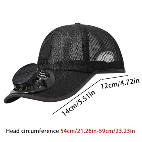 Casquette avec ventilateur anti coup de chaleur solaire et USB