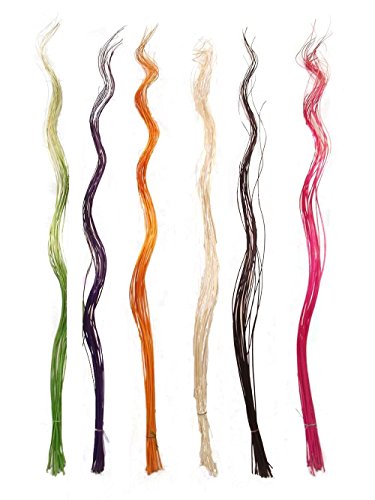 XL 5/6 Foot Decorative Glitter Sticks! Dried Artificial Flowers Twig Branch[Green,5 Foot (Approx 20)]