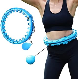 Weighted Hula Hoop - Hula Hoop with Weight Ball, Jump Rope, Hoola Hoops for Adults Exercise, Weighted Hula-Hoop, Smart Hula Hoop Adult for Men and Women - Weighted Hula Hoop with Ball