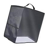 Copertura ventilata per gelato con pannello frontale in PVC trasparente per una facile visualizzazione dello sporco, protegge la macchina del gelato trasportabile con maniglia imbottita tasca laterale