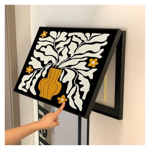 Art décoratif pour boîtiers de compteurs électriques rabattable 60x50cm