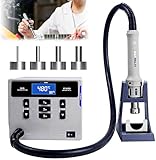 Hot Air Rework Station, ATTEN ST-862D 1000W Digital Display Automatic Sleep Hot Air Gun Soldering Station, Adjustable Temperature Desoldering Gun BGA Rework Station