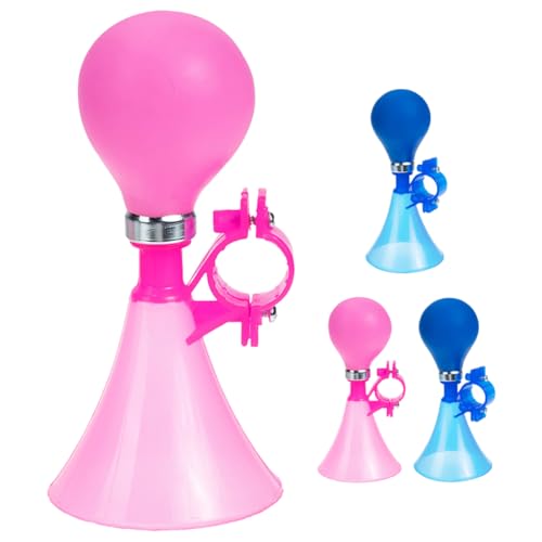 BCOATH 4Pcs Loud Bike Horn Set Portable Air Horns for Bicycles Weather Resistant Bugle Horns Durable Design for Handlebar Use