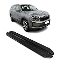 OMAC Trittbretter Seitenschweller kompatibel mit Skoda Kodiaq II 2024-2026 Alu Schwarz 2X