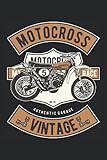  Motocross Vintage: Motocross Notizbuch Tagebuch  DIN A5  Liniert  120 Seiten
