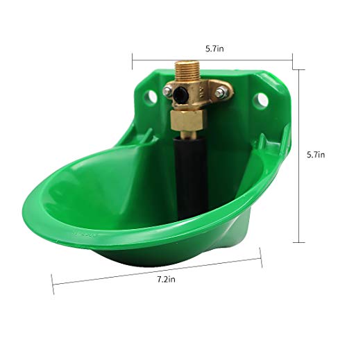 Minyulua Automatic Sheep Waterer Bowl Sheep Goats Drinking Bowl Farm Feeding Water Bowl Dispenser Plastic Drinking Trough Livestock Watering Supply For Piglet Cattle Dog Calf #TOP1
