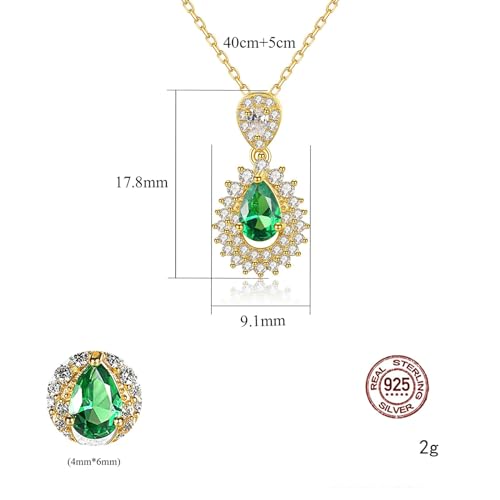Collier pendentif vert en argent pour illuminer vos tenues chic
