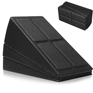 3 Pcs Slant Board for Calf Stretching, Non-Slip Squat Wedge Blocks Adjustable Angles Foot Calf Stretcher Board Foam Wedge Block for Physical Therapy, Home Exercise