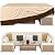 Ruimoy Patio Furniture Covers, Outdoor Furniture Cover Waterproof, General Purpose, Outside Table and Chair Covers, Heavy Duty 600D (98 Inch L x 78 Inch W x 32 Inch H)-Brown