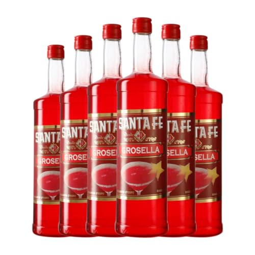 Schnapp Santa Fe Grosella 1 L (Caja de 6 Botellas de 1 L)