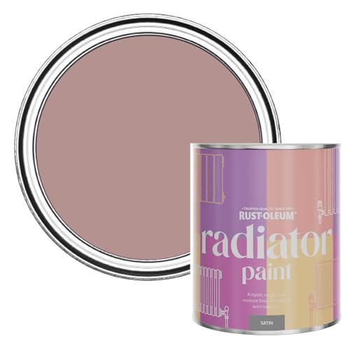 Rust-Oleum Pink Heat Resistant Radiator Paint in Satin Finish - Heartfelt 750ml