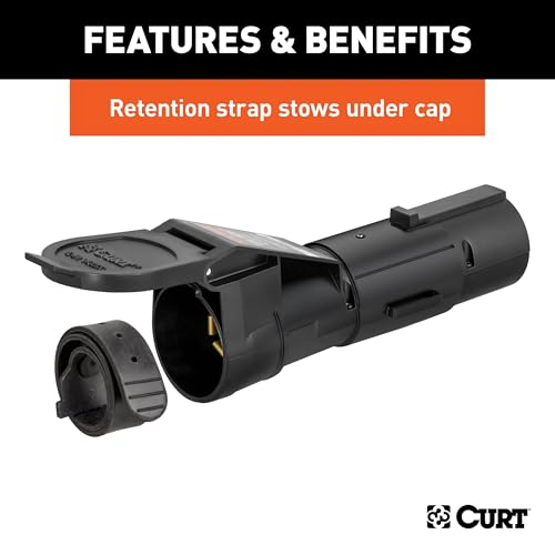 CURT 51180 Echo Mobile Electric Trailer Brake Controller with Bluetooth® Enabled Smartphone Connection, Proportional