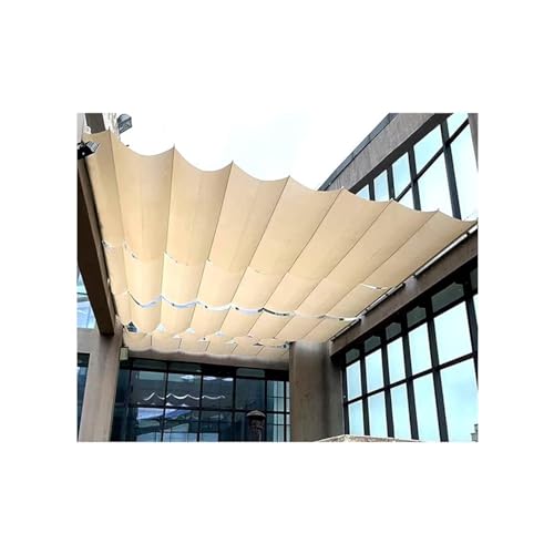 Voile d'ombrage rétractable imperméable pour terrasse 1,2x2m