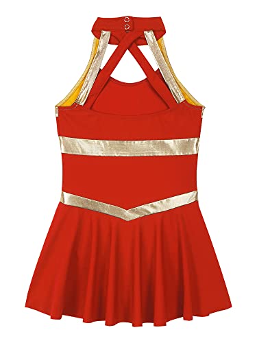 Disfraz completo para niña 12 años color rojo miniatura 5