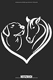  Notizbuch: Pferde Notizbuch Taschenbuch Geschenk für Mädchen, Pferdeliebhaber und Reiter  6x9 Zoll (ca. DIN A5) mit 120 linierten Seiten, Softcover mit Matt.