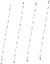 IMIKEYA 4 Peças Persianas Venezianas Persianas Sem Fio Haste Persiana Com Gancho E Janela Persiana Inclinação Varinha Cortinas De Plástico Cortinas Para Janelas Venezianas Persianas