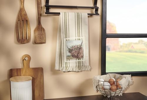 Primitives-by-Kathy-Floral-Highland-Kitchen-Towel-in-Cream-and-Green Primitives by Kathy Floral Highland Kitchen Towel in Cream and Green
