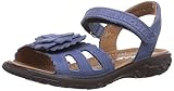 Klettverschluss RICOSTA Mädchen Gundi Offene Sandalen mit Keilabsatz, Blau (Reef 152), 25
