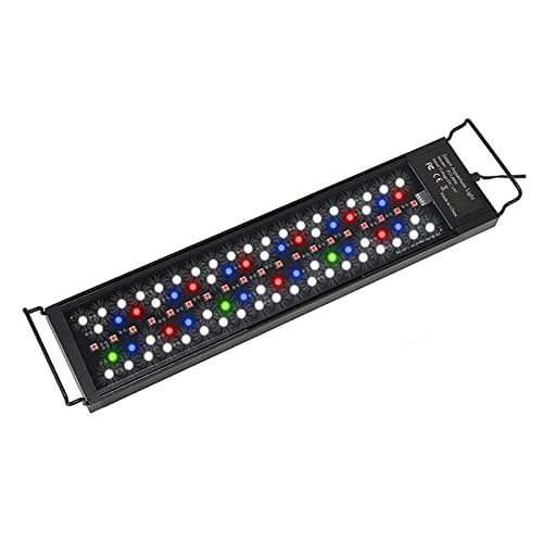 Submersible LED Lumière d'aquarium 8 couleurs Auto sur Off Aquarium Light Full Spectrum Fish Tapan Light for les plantes aquatiques Construisez dans la minuterie Sunrise Sunset LED Lampe RVB Visualisa