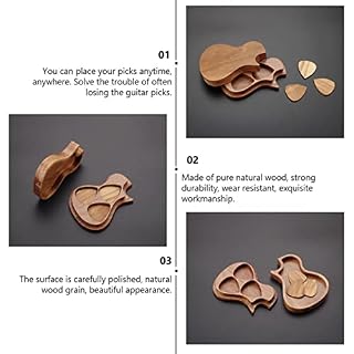 Vaguelly 1Set Étui Guitare Électrique Bass Finger Plectrums en Forme de Guitare en Bois Médiator en Forme de Guitare… - Les Beatles, Paul McCartney, John Lennon, RIngo Starr, George Harrison Vaguelly 1Set Étui Guitare Électrique Bass Finger Plectrums en Forme de Guitare en Bois Médiator en Forme de Guitare… – Image 6