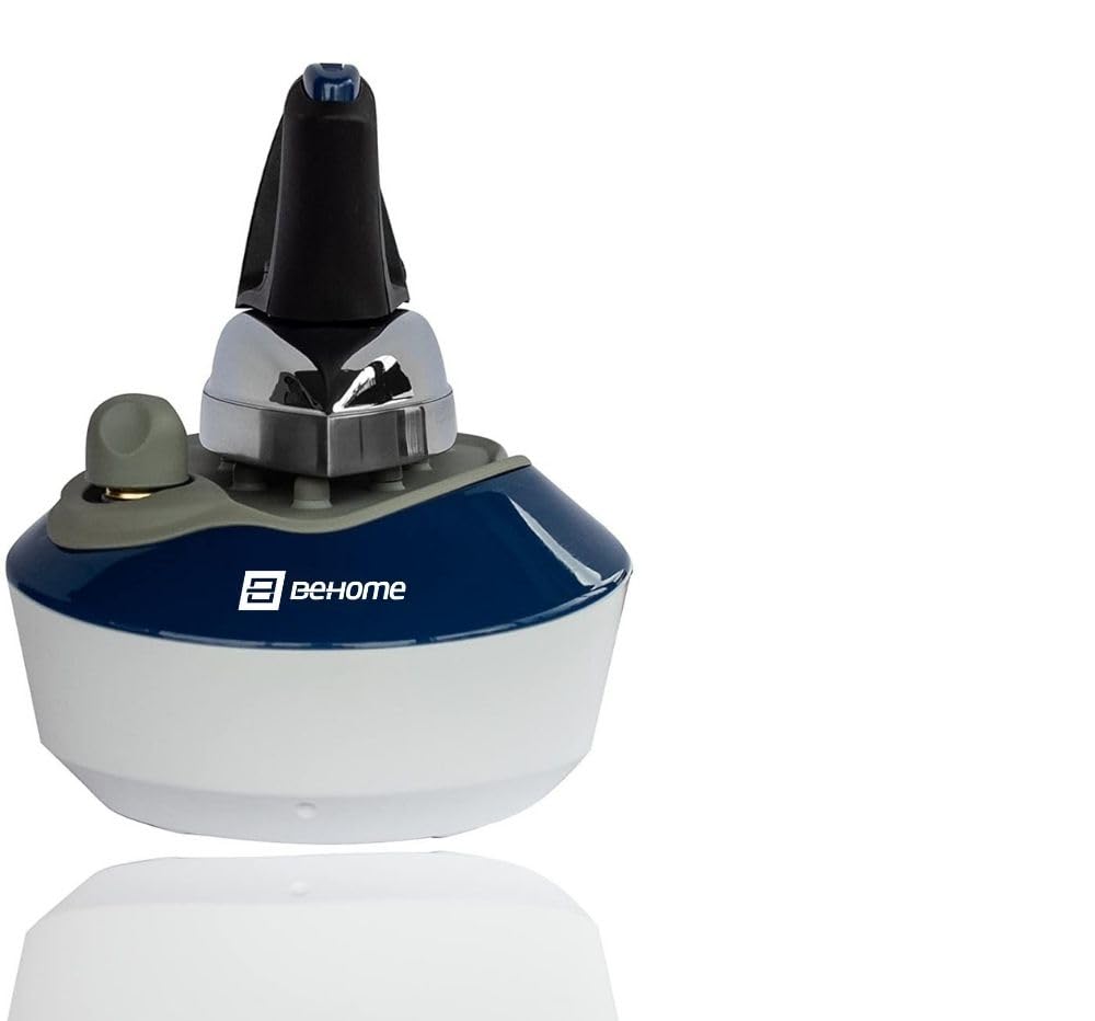 Ferro da Stiro con Caldaia a Pressione Piastra in Alluminio Vapore continuo | Serbatoio 850ml Potenza 2300W | Doppio Tasto di accensione Tappo di Sicurezza Blue