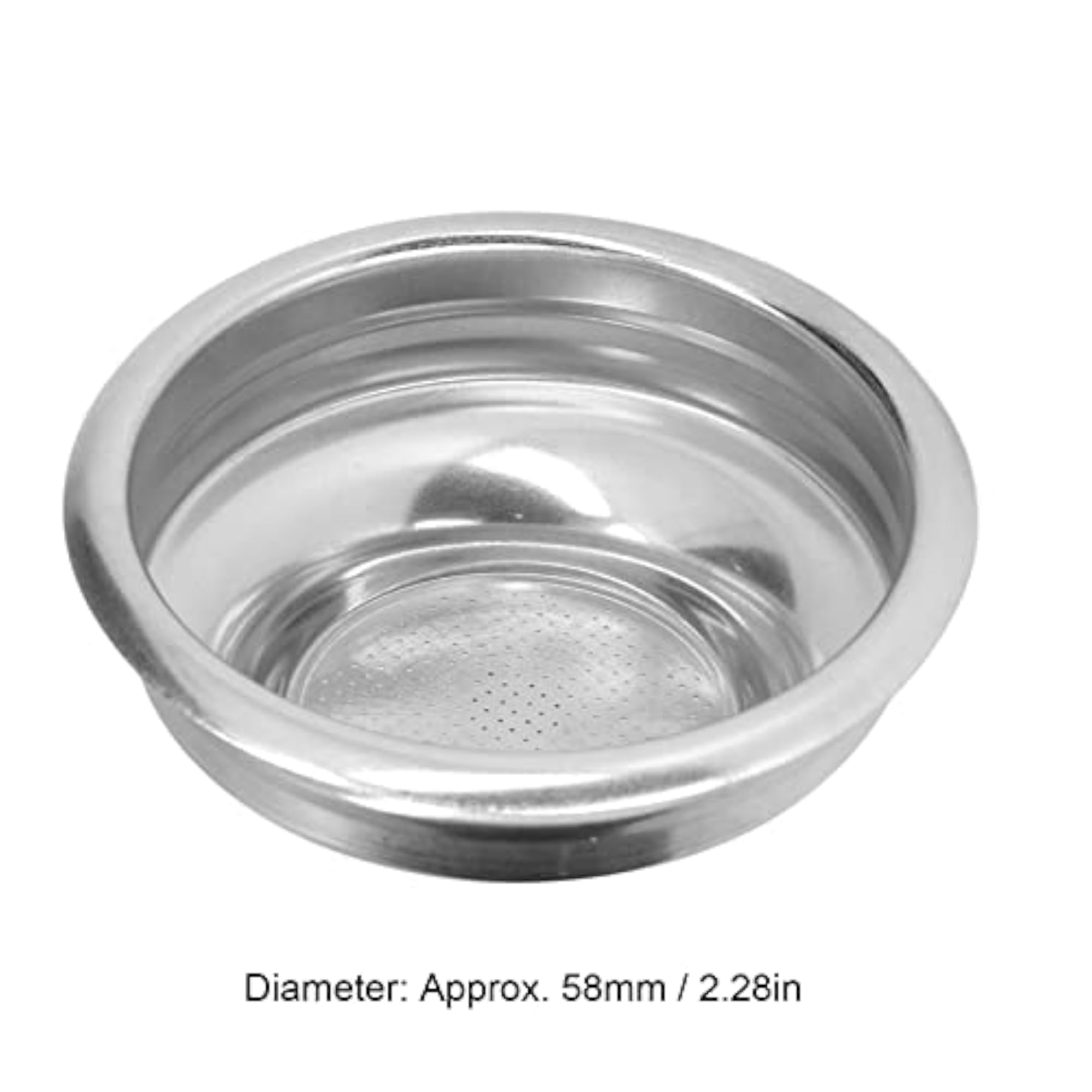 Universal 58mm Coffee Filter Basket, Antirust for Semi Automatic Machines