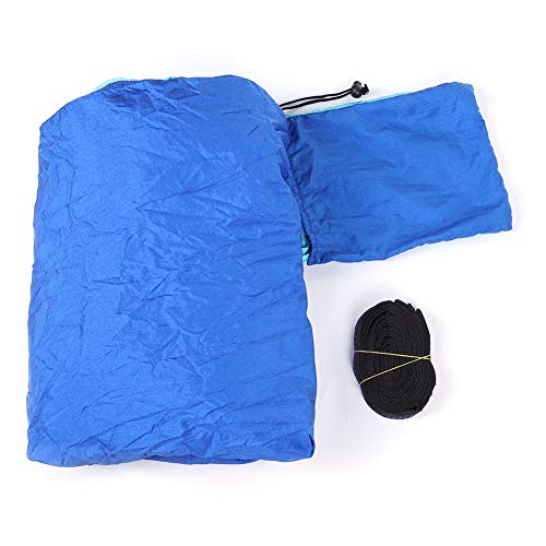 Hamaca para Acampada y Viajes, Columpio para Dormir Exterior 300x200cm, Nylon Resistente, Capacidad 300kg, Verde y Verde Oscuro - Cómoda y Transpirable, Fácil de Colocar, Ideal (Azul Cielo y Azul)