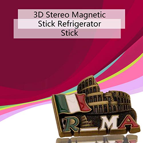 Adesivos magnéticos 3D criativos Geladeira Marca de referência famosa Adesivo de refrigerador de met