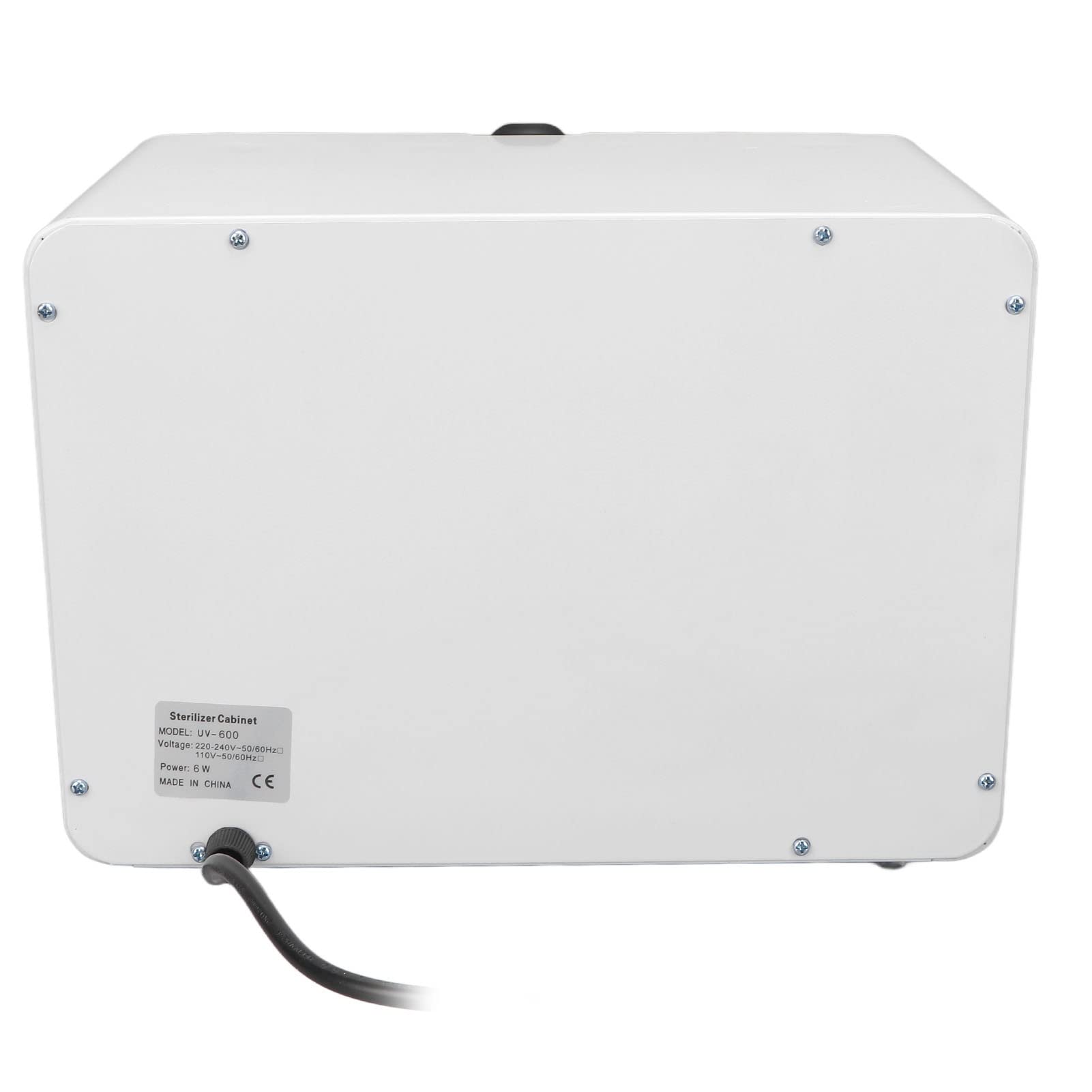 Caja de Gabinete de Limpieza UV de 6 L, Caja de Limpieza de Ozono Ajustable con Control de Sincronización con Lámpara UV de Longitud de Onda de 185-254 Nm, para (Enchufe europeo 220V)