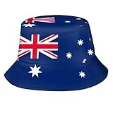 Fischerhüte Australische Flagge Sonnenhut Unisex Leichter Sonnenhüte Für Strand Einkaufen Camping Bucket Hat