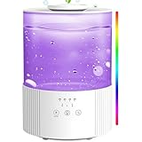 加湿器 大容量 2.8L【2025新登場・節電対策・超音波式】卓上加湿器 アロマ対応 200ml/h 上から給水 2段階ミスト調整・タイマー機能搭載・静音30dB・最大30時間稼働・吹出口360°調整・25W省エネ・細かなミスト 小型 空焚き防止&漏れ防止設計 7色LEDライト お手入れ簡単 6-24畳対応 寝室/オフィス/会社/家庭用 乾燥PSE認証済み (ホワイト)